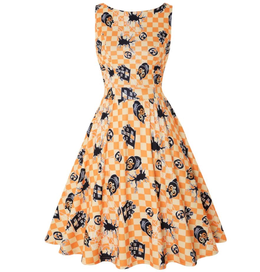 Vestido Vintage Plus Size Para Halloween