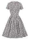 Vestido Vintage Plus Size Cintura Alta Branco