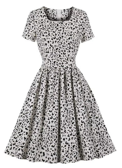 Vestido Vintage Plus Size Cintura Alta Branco