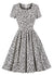 Vestido Vintage Plus Size Cintura Alta Branco