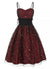 Vestido Vintage Plus Size Vinho Cintura Alta