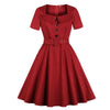 Audrey Hepburn Vestido Anos 60 Borgonha