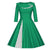 Vestido Verde Plus Size Vintage De Inverno