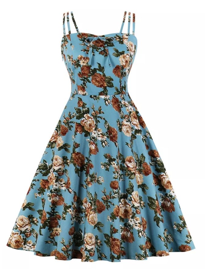 Vestido Vintage Plus Size Verão Natureza