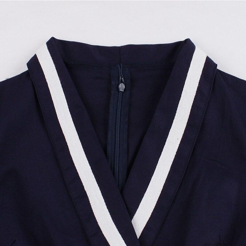 Vestido Azul Plus Size Anos 50