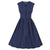 Vestido Vintage Plus Size De Bolinhas Azuis