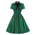 Vestido Vintage Plus Size Listrado Verde