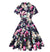 Vestido Vintage Rockabilly Tamanho Grande Floral