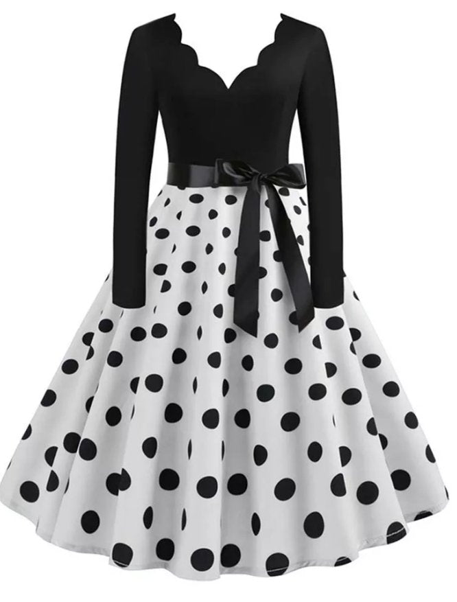 Vestido Vintage Preto Rockabilly Plus Size