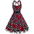 Vestido Vintage Rockabilly Plus Size Rosas Negras