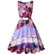 Vestido Vintage Plus Size Pink Birds