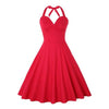 Vestido Vermelho Vintage Plus Size Sexy