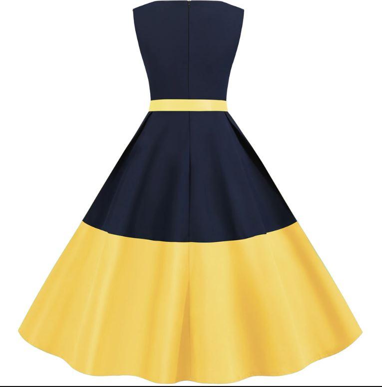 Vestido Amarelo Anos 60