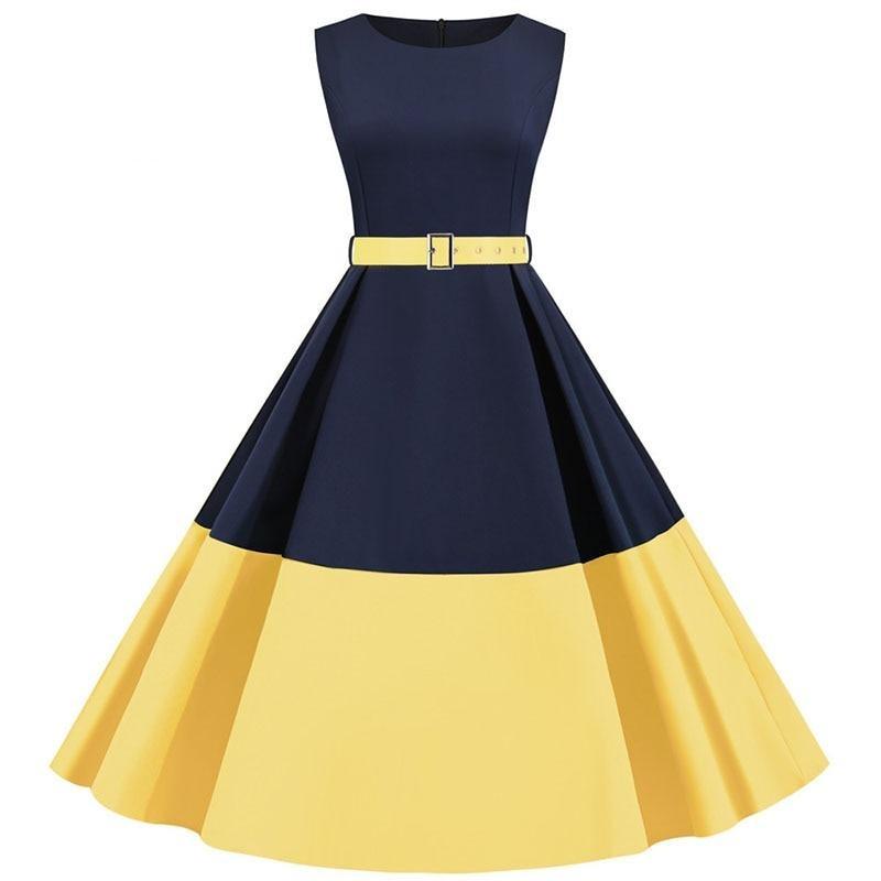 Vestido Amarelo Anos 60