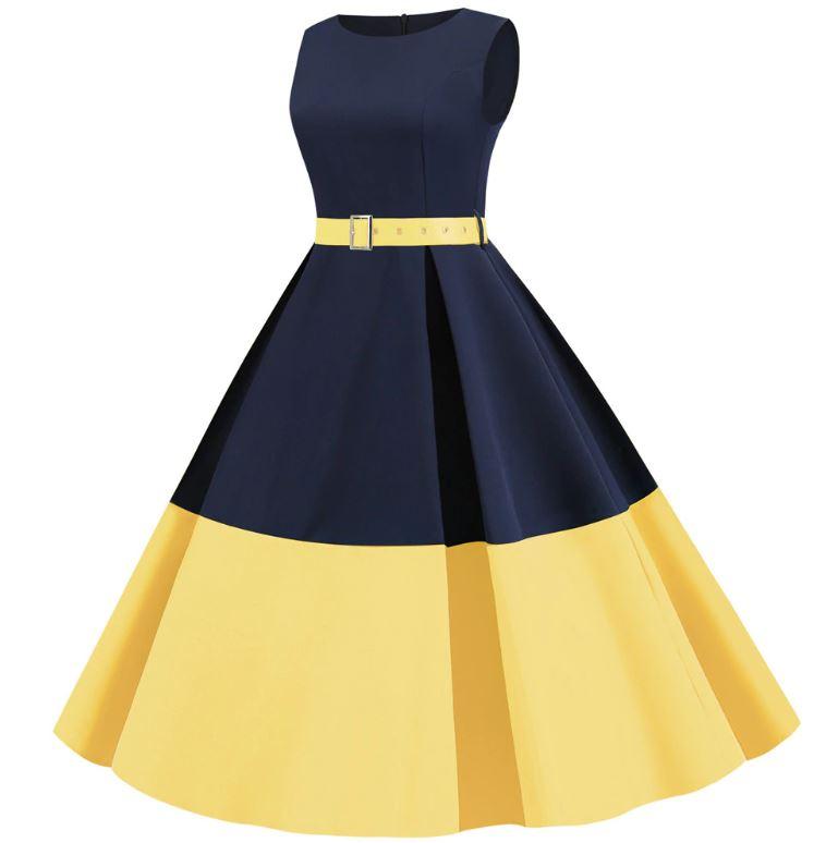 Vestido Amarelo Anos 60