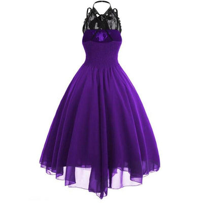 Vestido Vintage Roxo Tamanho Grande Steampunk