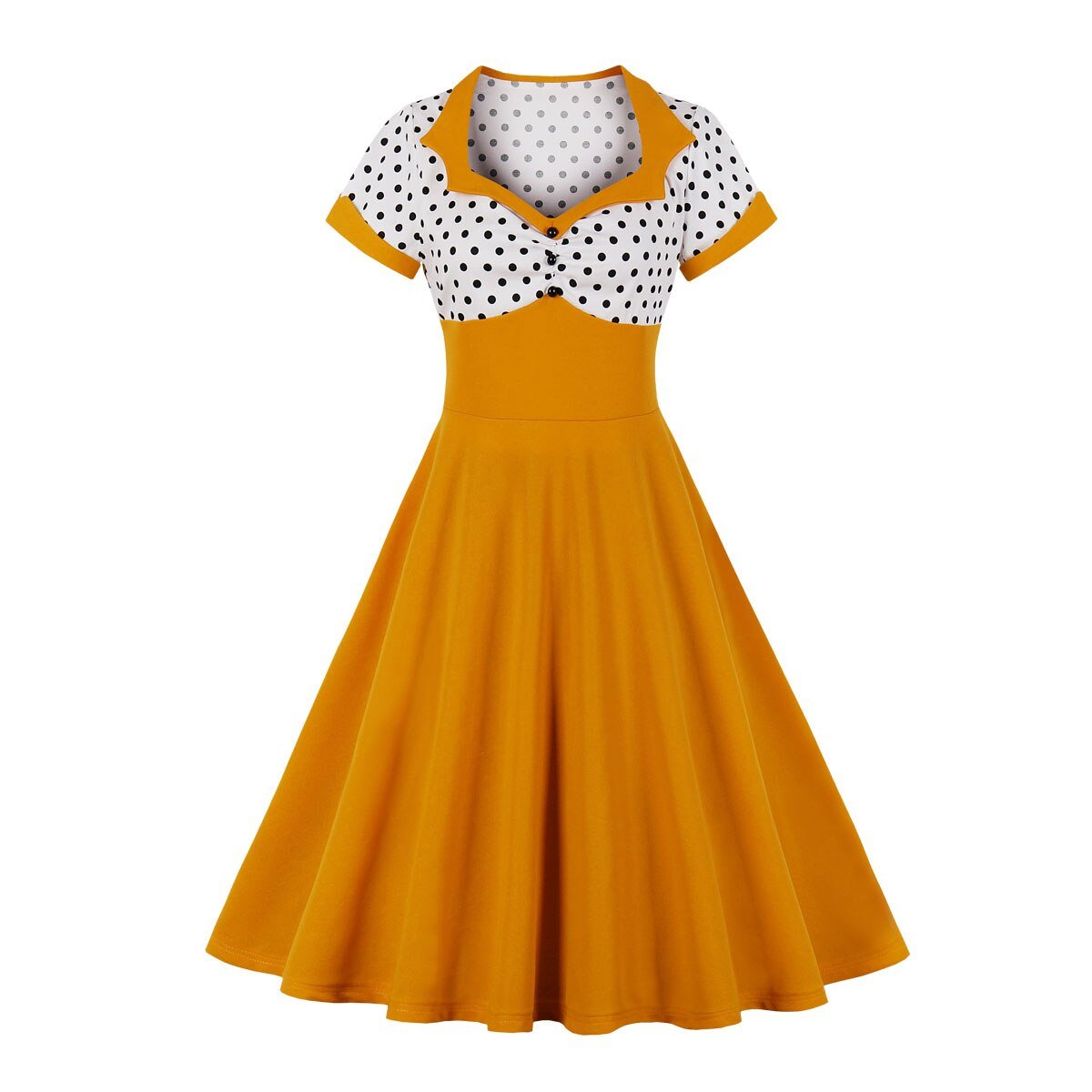 Vestido Vintage Plus Size Branco Laranja Balanço