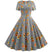Vestido Vintage Listrado Cinza