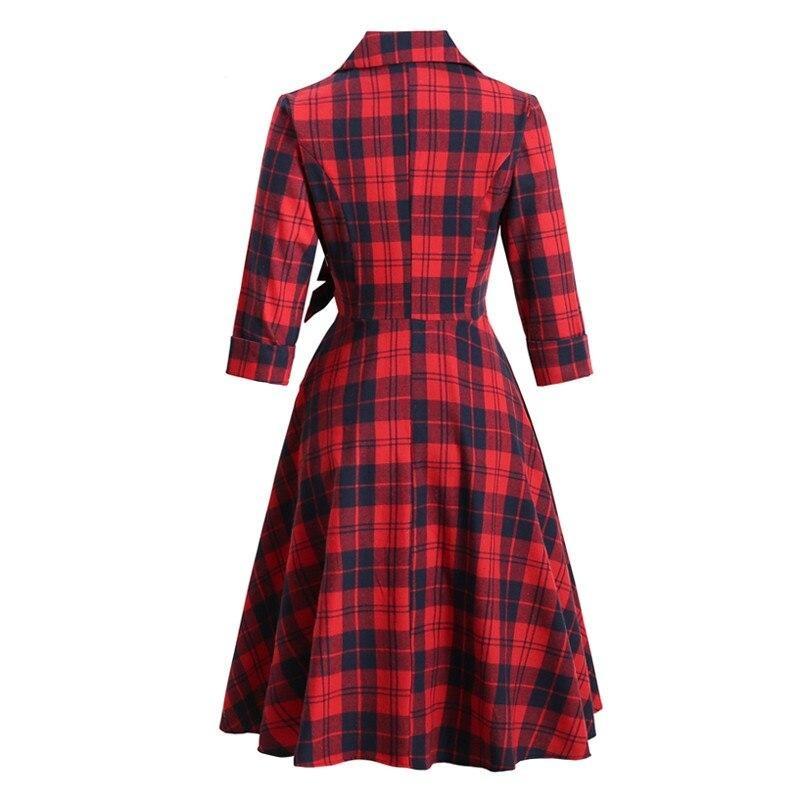 Vestido Vintage De Inverno De Algodão