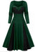 Vestido Vintage Plus Size Inverno Verde