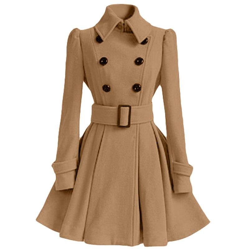 Vestido Vintage De Inverno De Lã Café