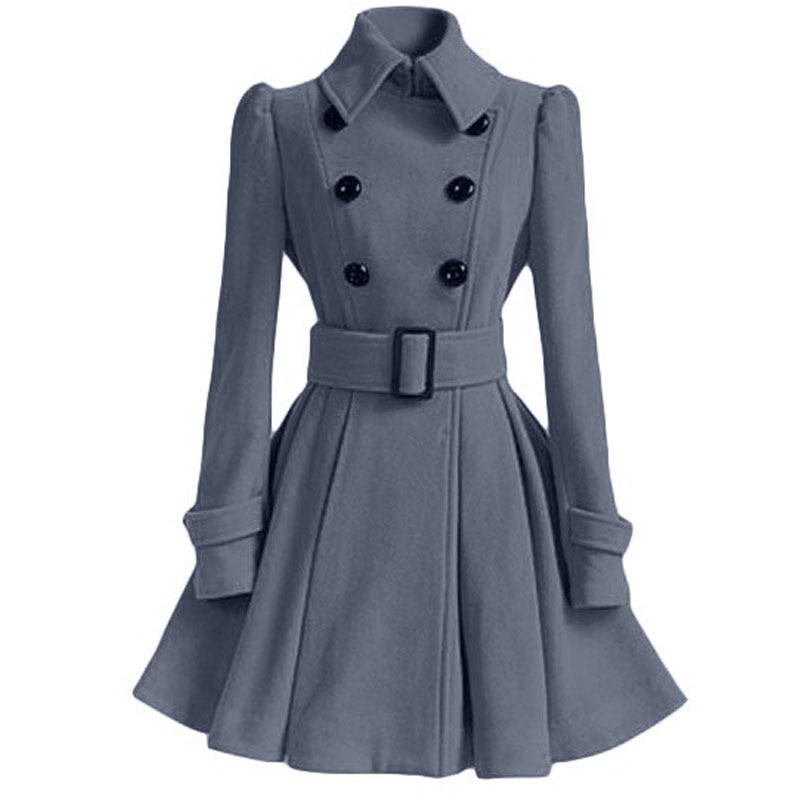 Vestido Vintage De Inverno De Lã Cinza
