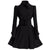 Vestido Vintage De Inverno De Lã Preto