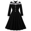 Vestido Vintage De Inverno Preto