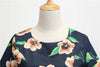 Vestido Vintage Preto Floral De Inverno