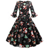 Vestido Preto Vintage De Inverno De Natal