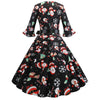 Vestido Preto Vintage De Inverno De Natal