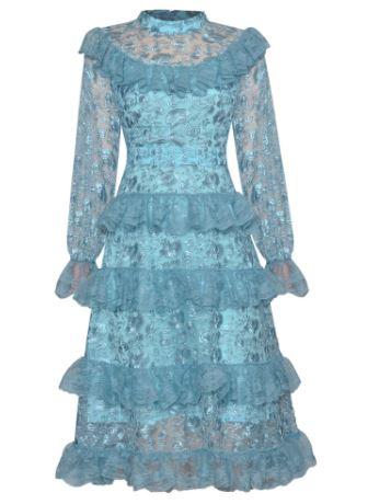 Vestido De Casamento Vintage Azul