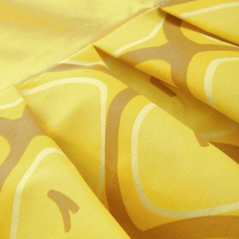 Vestido Plissado Amarelo Vintage