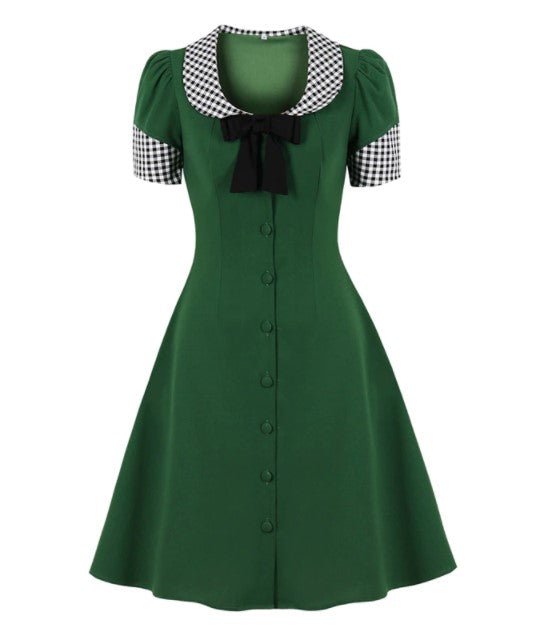 Vestido Xadrez Vintage