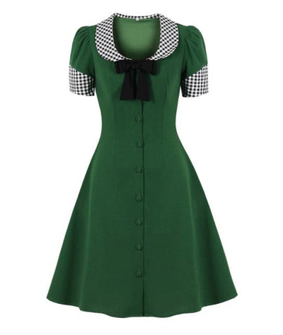 Vestido Xadrez Vintage