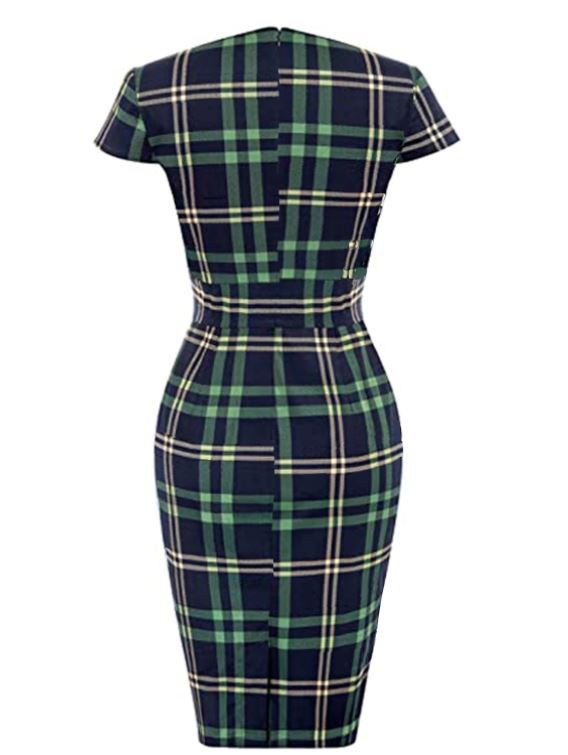 Dia Vestido Vintage Verde