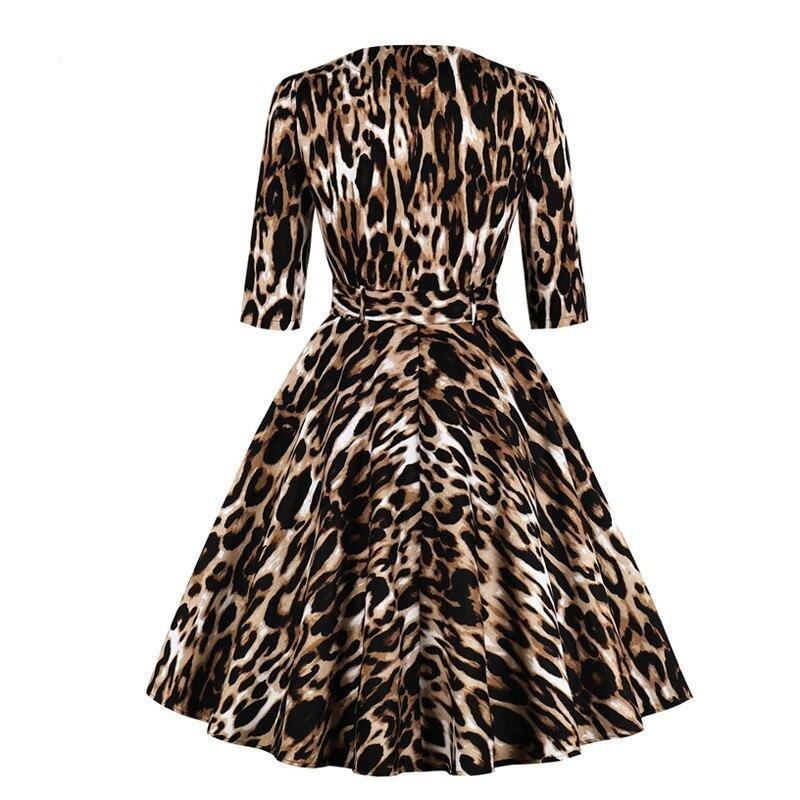 Vestido Leopardo Vintage