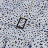 Vestido Vintage Leopardo Azul