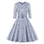 Vestido Vintage Leopardo Azul