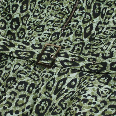 Vestido Vintage Leopardo Verde