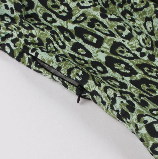 Vestido Vintage Leopardo Verde