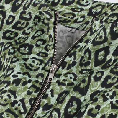Vestido Vintage Leopardo Verde
