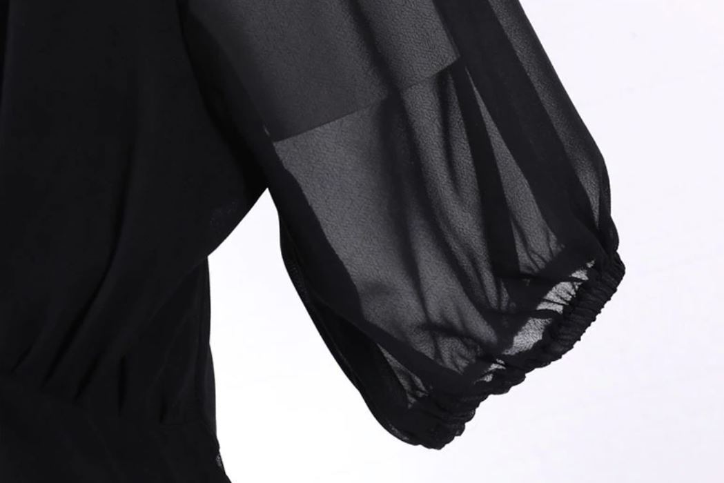 Vestido Longo Preto Vintage Anos 50