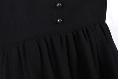 Vestido Longo Preto Vintage Anos 50