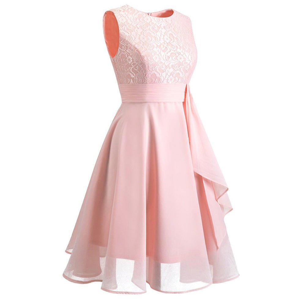 Vestido Longo Rosa Vintage Anos 50