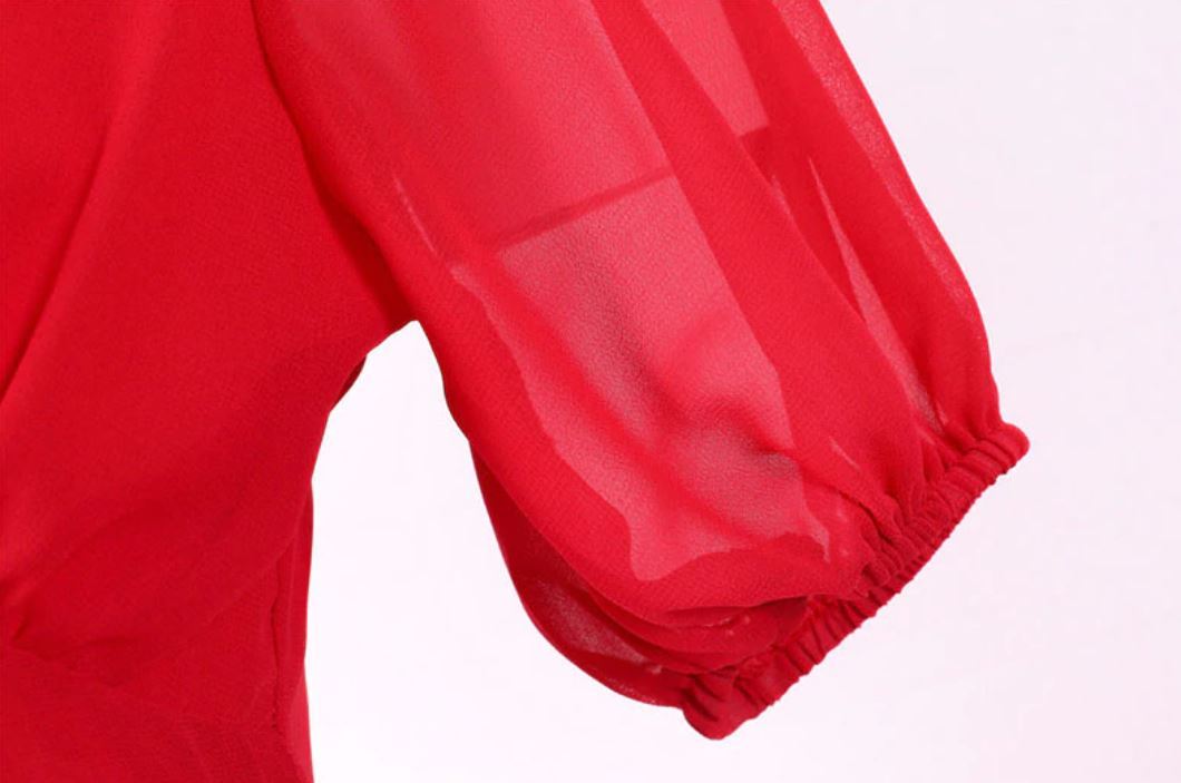 Vestido Longo Vermelho Vintage Anos 50