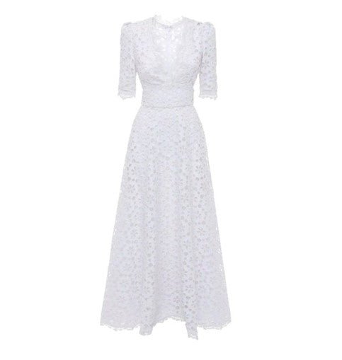 Vestido De Noiva Outono Branco Vintage