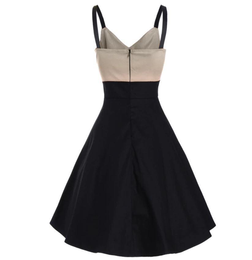 Vestido Vintage Midi Bege