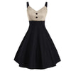 Vestido Vintage Midi Bege
