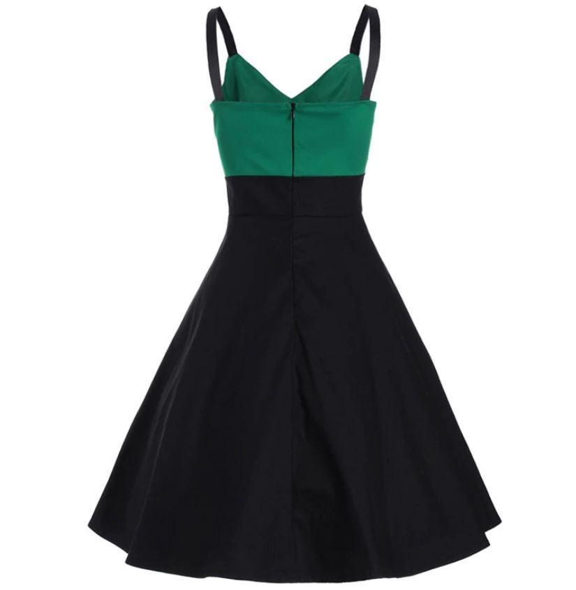 Vestido Midi Vintage Verde
